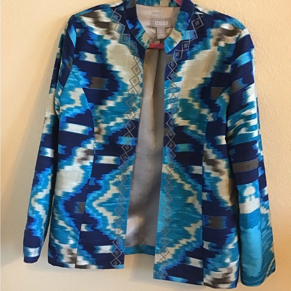 Beautiful Chicos jacket size 1 or size 8 $45 with free shipping - Picture 1 of 3